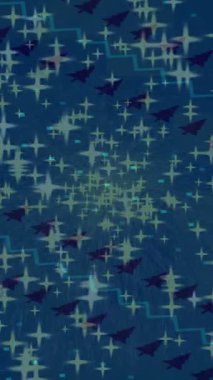 Benzersiz video giriş tasarımı projeleri için detaylı yüzey kalıbı film animasyon stili grafik girişi