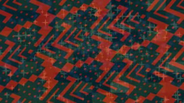 Benzersiz hareket grafikleri tasarım sanatına sahip yaratıcı film üretimi için özet bir arkaplan