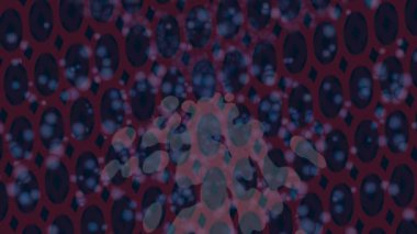 Soyut hareket desenli fütüristik video üretimi için dinamik dijital arkaplan