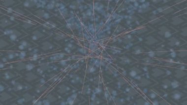 Benzersiz dijital animasyon tarzı grafikleri olan yaratıcı ortam tasarımı için yenilikçi hareket dokusu