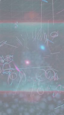 Lüks hareket projeleri için soyut tasarım stili animasyonu olan üst düzey dijital doku