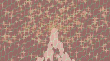 Modern medya üretimi için fütüristik dijital soyut doku sinematik tarz hareketli grafik ögesi