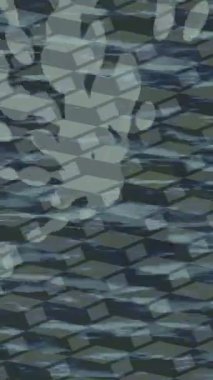 Benzersiz video giriş tasarımı projeleri için detaylı yüzey kalıbı film animasyon stili grafik girişi