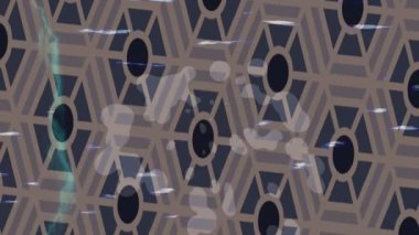 Benzersiz dijital animasyon tarzı grafikleri olan yaratıcı ortam tasarımı için yenilikçi hareket dokusu