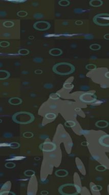 Soyut hareket desenli fütüristik video üretimi için dinamik dijital arkaplan