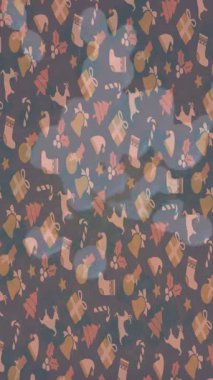 Organik desenli yüzey giriş stili video film sanatı ile soyut arkaplan tasarımı