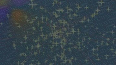 Benzersiz dijital animasyon tarzı grafikleri olan yaratıcı ortam tasarımı için yenilikçi hareket dokusu