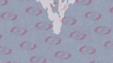 Dijital doku yüzey tasarım biçimi ile modern video animasyonu için gelişmiş hareket grafikleri