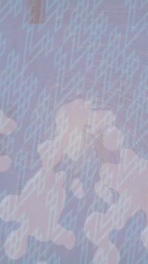 Lüks hareket projeleri için soyut tasarım stili animasyonu olan üst düzey dijital doku