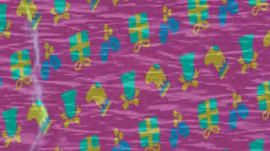 Dijital doku yüzey tasarım biçimi ile modern video animasyonu için gelişmiş hareket grafikleri