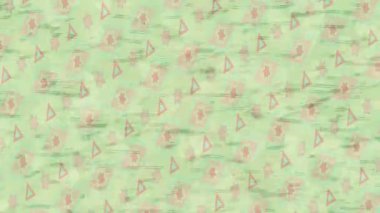 Benzersiz dijital animasyon tarzı grafikleri olan yaratıcı ortam tasarımı için yenilikçi hareket dokusu