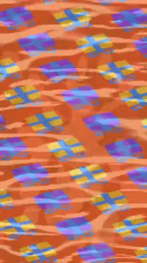 Estetik doku arkaplan tasarımı renkli hareket grafikleri ile moda film giriş profosyoneli