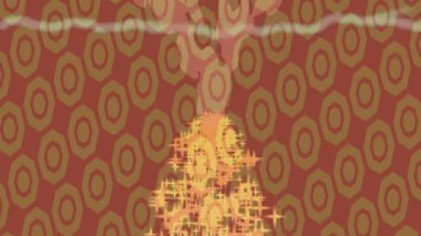 Organik desenli yüzey giriş stili video film sanatı ile soyut arkaplan tasarımı