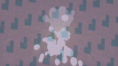 Dijital doku yüzey tasarım biçimi ile modern video animasyonu için gelişmiş hareket grafikleri