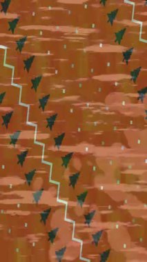 Organik desenli yüzey giriş stili video film sanatı ile soyut arkaplan tasarımı