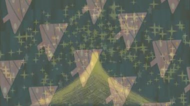 Soyut hareket desenli fütüristik video üretimi için dinamik dijital arkaplan