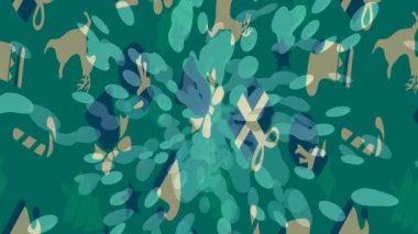 Benzersiz video giriş tasarımı projeleri için detaylı yüzey kalıbı film animasyon stili grafik girişi