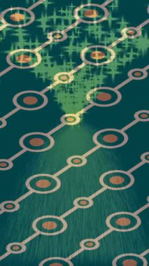 Benzersiz dijital animasyon tarzı grafikleri olan yaratıcı ortam tasarımı için yenilikçi hareket dokusu