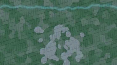 Soyut hareket desenli fütüristik video üretimi için dinamik dijital arkaplan