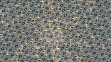 Benzersiz video giriş tasarımı projeleri için detaylı yüzey kalıbı film animasyon stili grafik girişi