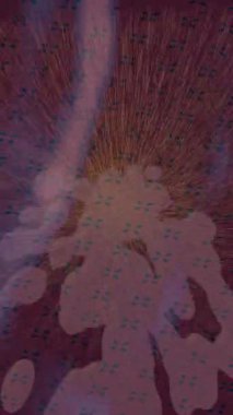 Organik desenli yüzey giriş stili video film sanatı ile soyut arkaplan tasarımı