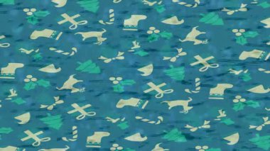 Benzersiz dijital animasyon tarzı grafikleri olan yaratıcı ortam tasarımı için yenilikçi hareket dokusu