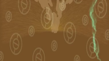 Lüks hareket projeleri için soyut tasarım stili animasyonu olan üst düzey dijital doku