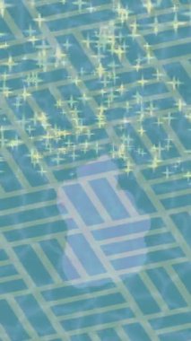 Lüks hareket projeleri için soyut tasarım stili animasyonu olan üst düzey dijital doku