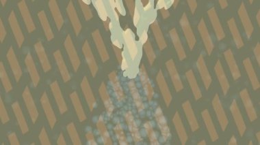 Dijital doku yüzey tasarım biçimi ile modern video animasyonu için gelişmiş hareket grafikleri