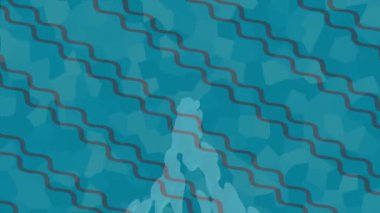 Soyut hareket desenli fütüristik video üretimi için dinamik dijital arkaplan