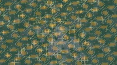 Lüks hareket projeleri için soyut tasarım stili animasyonu olan üst düzey dijital doku