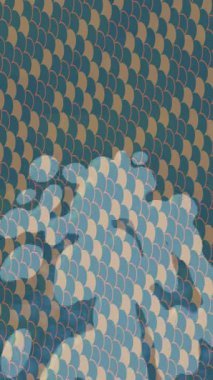 Benzersiz video giriş tasarımı projeleri için detaylı yüzey kalıbı film animasyon stili grafik girişi