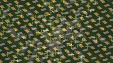 Benzersiz dijital animasyon tarzı grafikleri olan yaratıcı ortam tasarımı için yenilikçi hareket dokusu