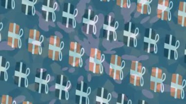 Lüks hareket projeleri için soyut tasarım stili animasyonu olan üst düzey dijital doku