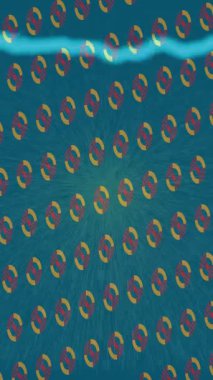 Soyut hareket desenli fütüristik video üretimi için dinamik dijital arkaplan