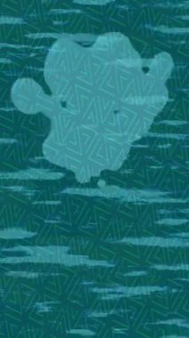 Benzersiz video giriş tasarımı projeleri için detaylı yüzey kalıbı film animasyon stili grafik girişi