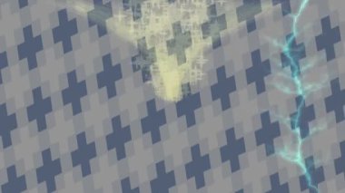 Modern medya üretimi için fütüristik dijital soyut doku sinematik tarz hareketli grafik ögesi