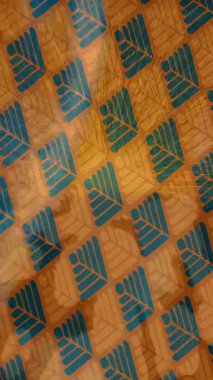 Benzersiz dijital animasyon tarzı grafikleri olan yaratıcı ortam tasarımı için yenilikçi hareket dokusu