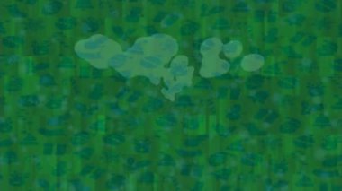 Benzersiz video giriş tasarımı projeleri için detaylı yüzey kalıbı film animasyon stili grafik girişi