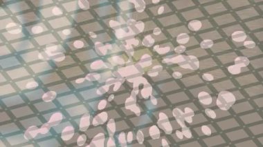 Benzersiz dijital animasyon tarzı grafikleri olan yaratıcı ortam tasarımı için yenilikçi hareket dokusu