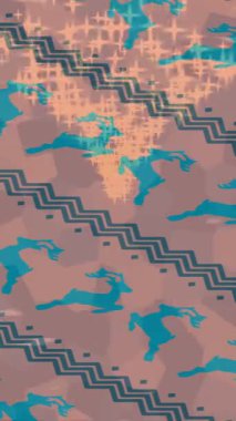 Soyut hareket desenli fütüristik video üretimi için dinamik dijital arkaplan