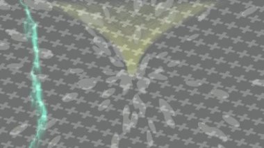 Benzersiz hareket grafikleri tasarım sanatına sahip yaratıcı film üretimi için özet bir arkaplan