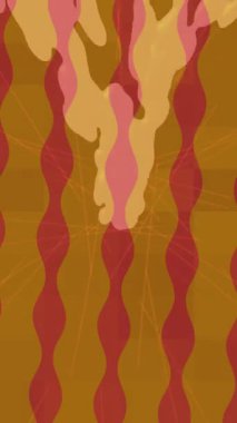 Benzersiz dijital animasyon tarzı grafikleri olan yaratıcı ortam tasarımı için yenilikçi hareket dokusu