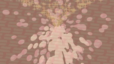 Benzersiz hareket grafikleri tasarım sanatına sahip yaratıcı film üretimi için özet bir arkaplan