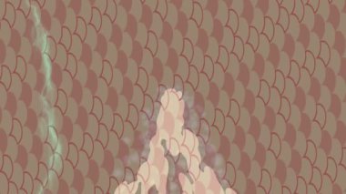 Organik desenli yüzey giriş stili video film sanatı ile soyut arkaplan tasarımı