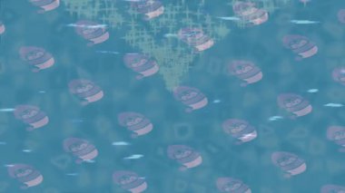 Dijital doku yüzey tasarım biçimi ile modern video animasyonu için gelişmiş hareket grafikleri