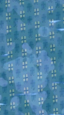 Benzersiz dijital animasyon tarzı grafikleri olan yaratıcı ortam tasarımı için yenilikçi hareket dokusu