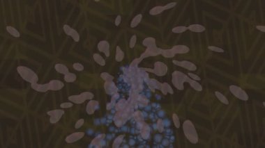 Organik desenli yüzey giriş stili video film sanatı ile soyut arkaplan tasarımı