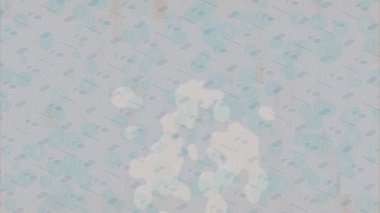 Soyut hareket desenli fütüristik video üretimi için dinamik dijital arkaplan