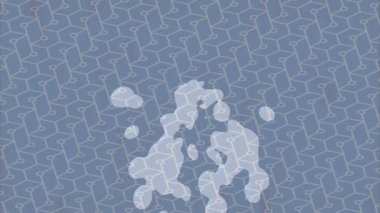 Benzersiz video giriş tasarımı projeleri için detaylı yüzey kalıbı film animasyon stili grafik girişi